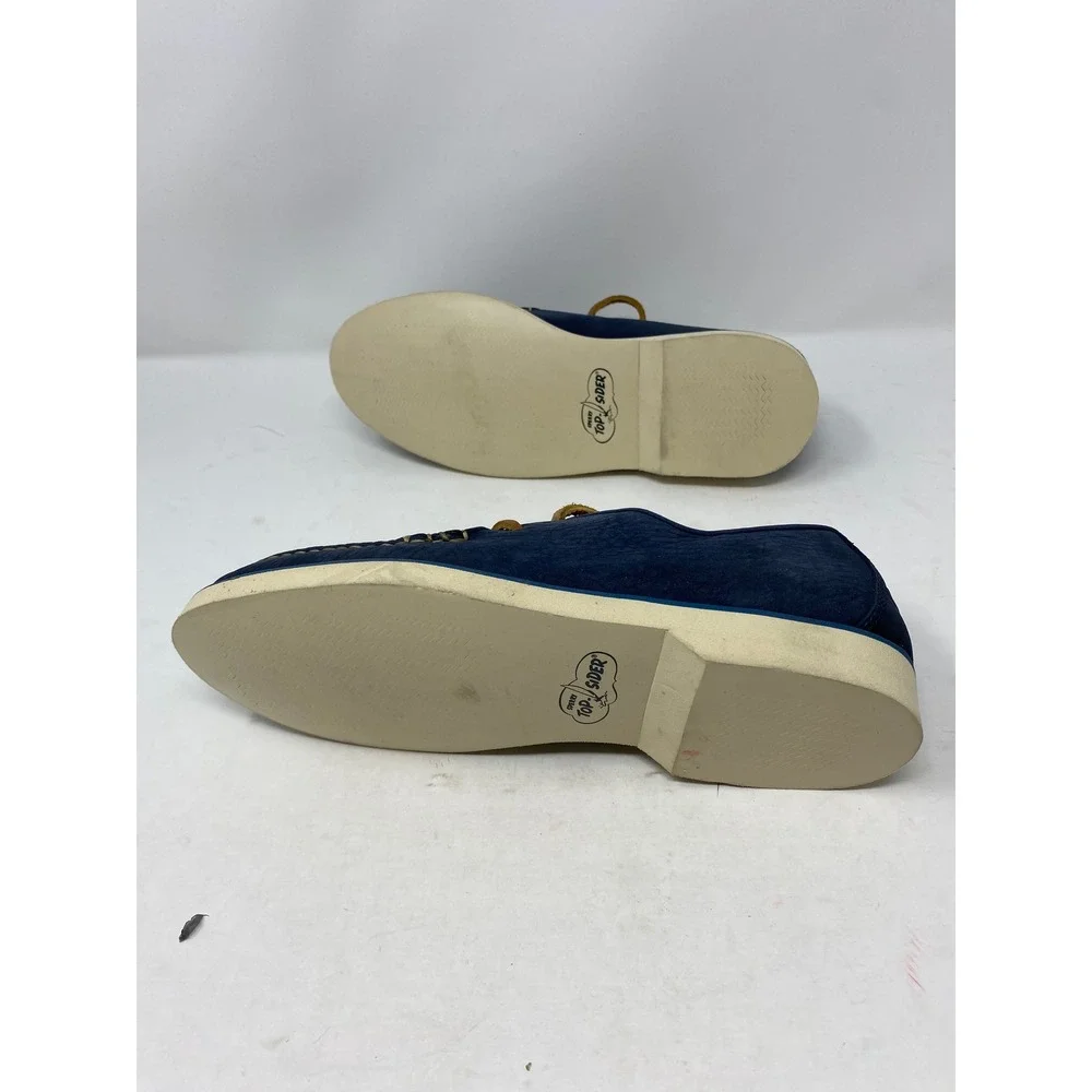 Sperry Top-Sider Mens Navy Blue Leather Boat Shoes STS17608 Wedge Sole 7.5 M